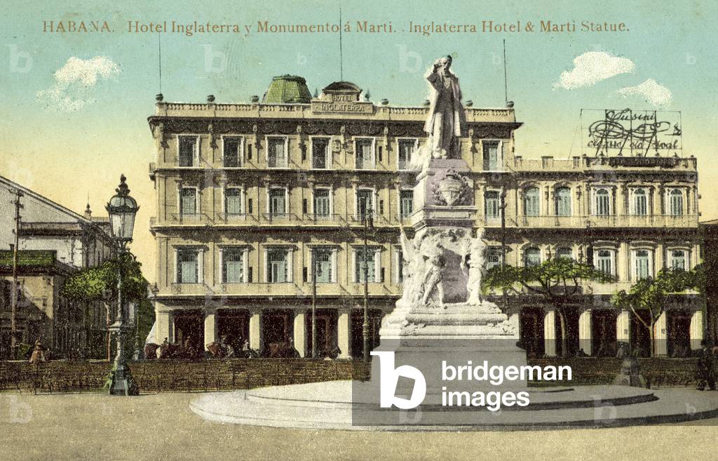Havana, Hotel Inglaterra, Monumento a Marti (colour photo)