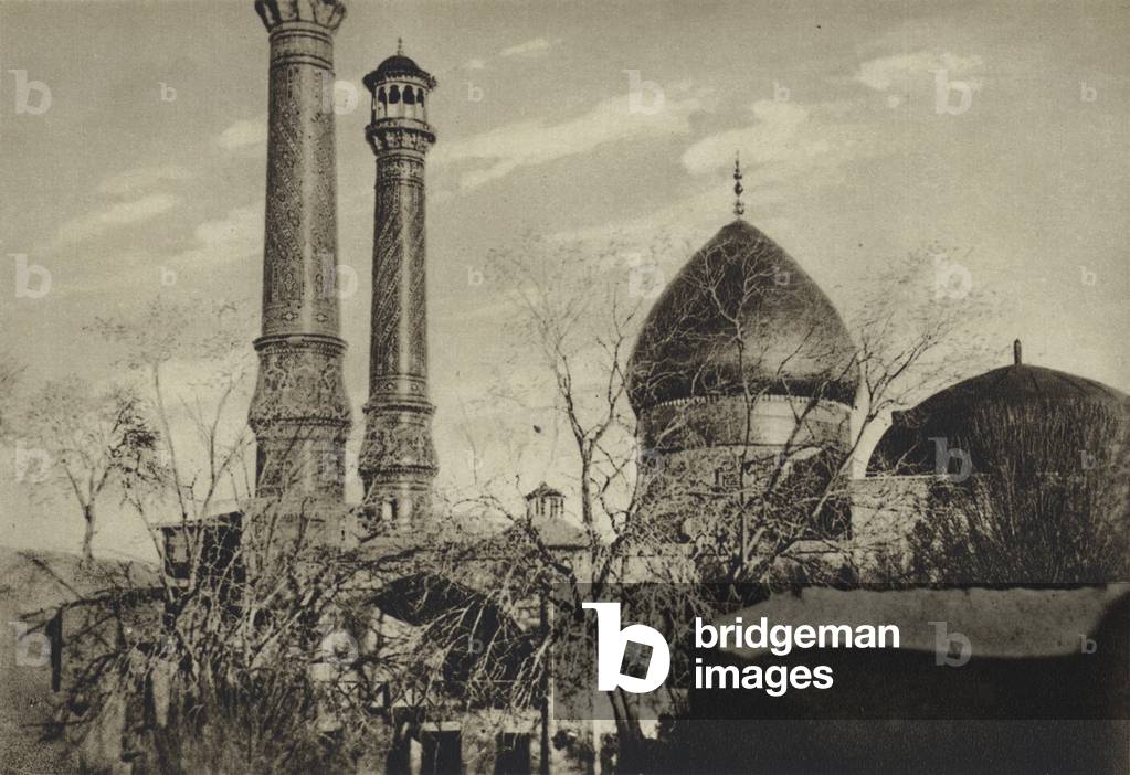 Persia, Teheran, Tomb of Abdoll Asim (b/w photo)