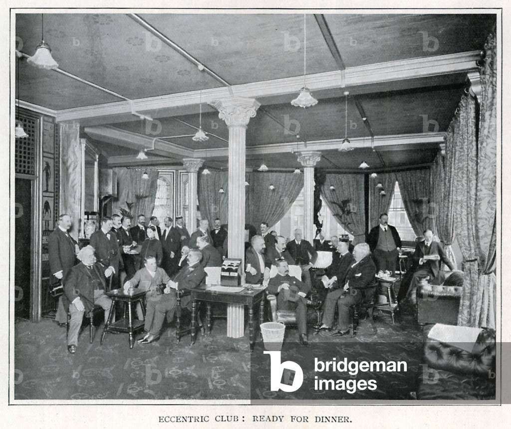 Eccentric Club: Ready for Dinner (b/w photo)