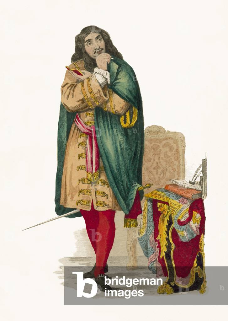 Moliere (coloured engraving)