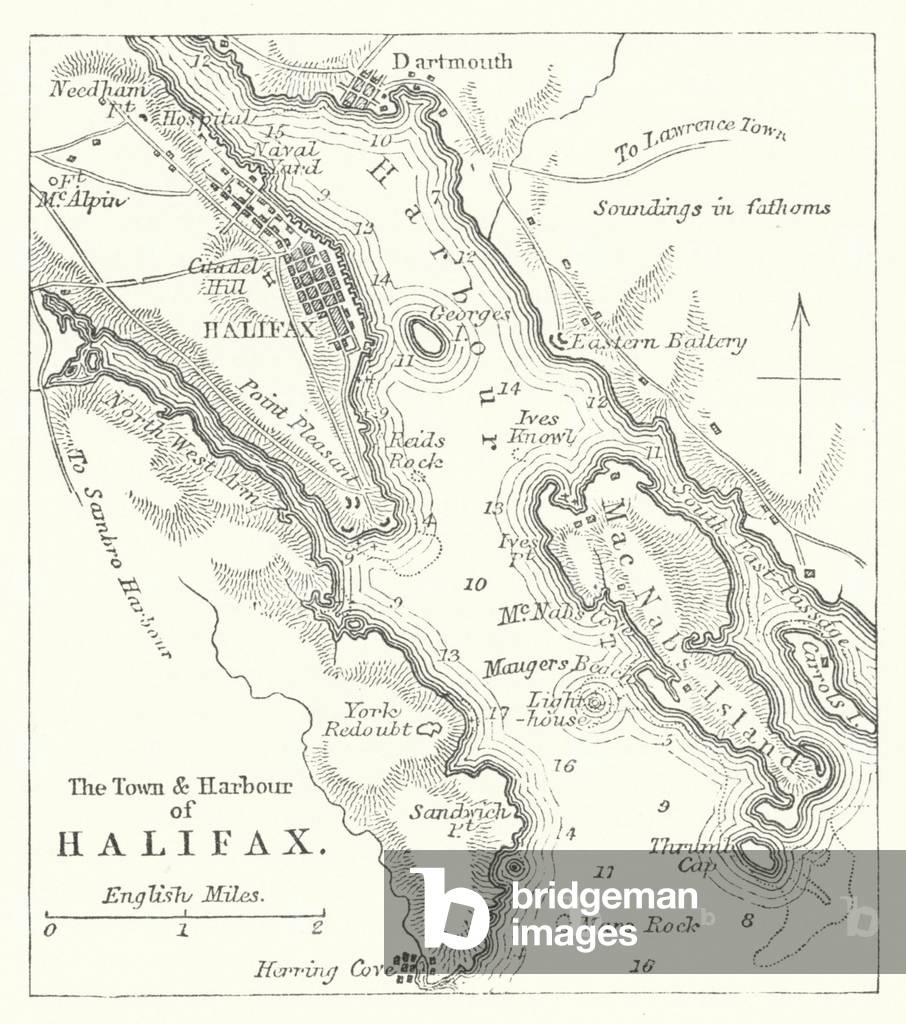 The Town and Harbour of Halifax (engraving)