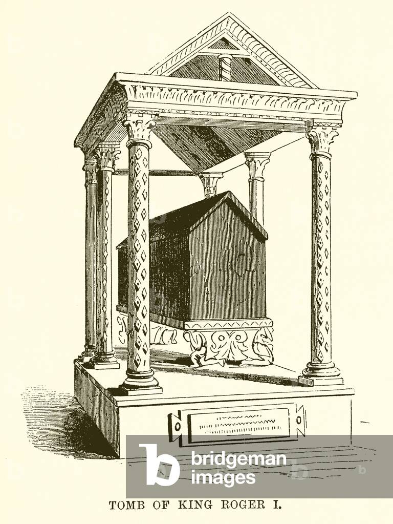 Tomb of King Roger I (engraving)