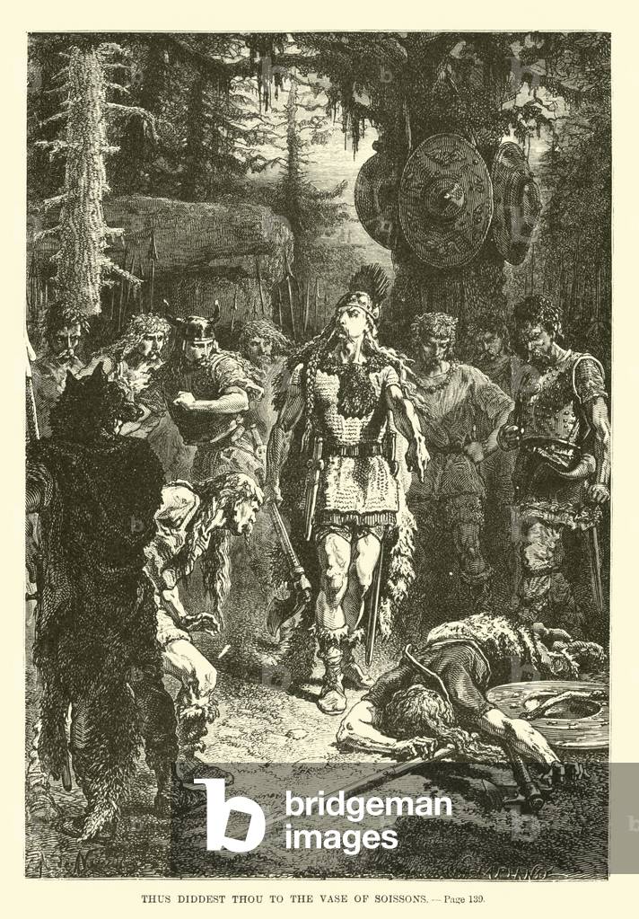 Thus diddest thou to the Vase of Soissons (engraving)
