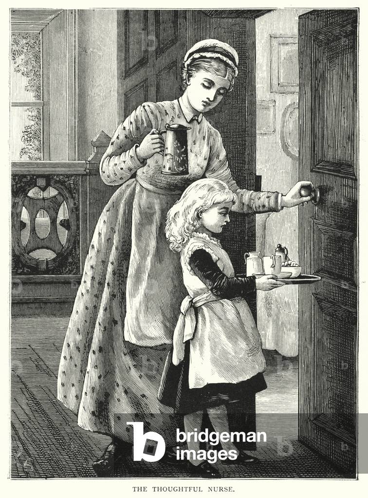The thoughtful nurse (engraving)