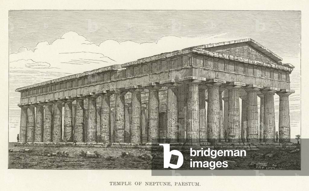 Temple of Neptune, Paestum (engraving)