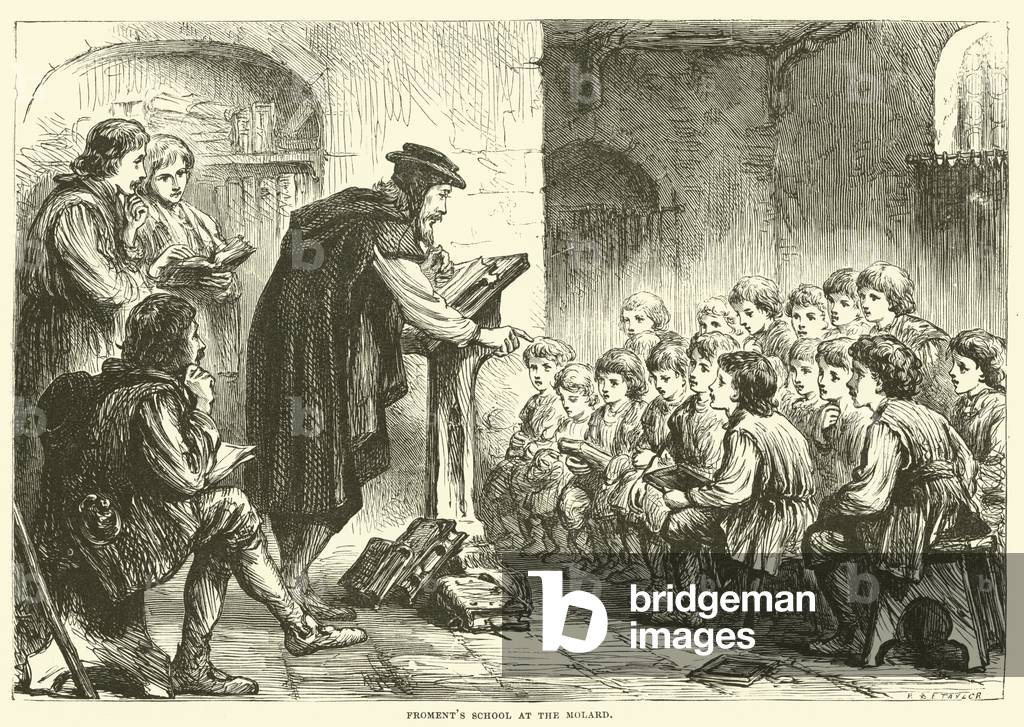 Froment's School at the Molard (engraving)