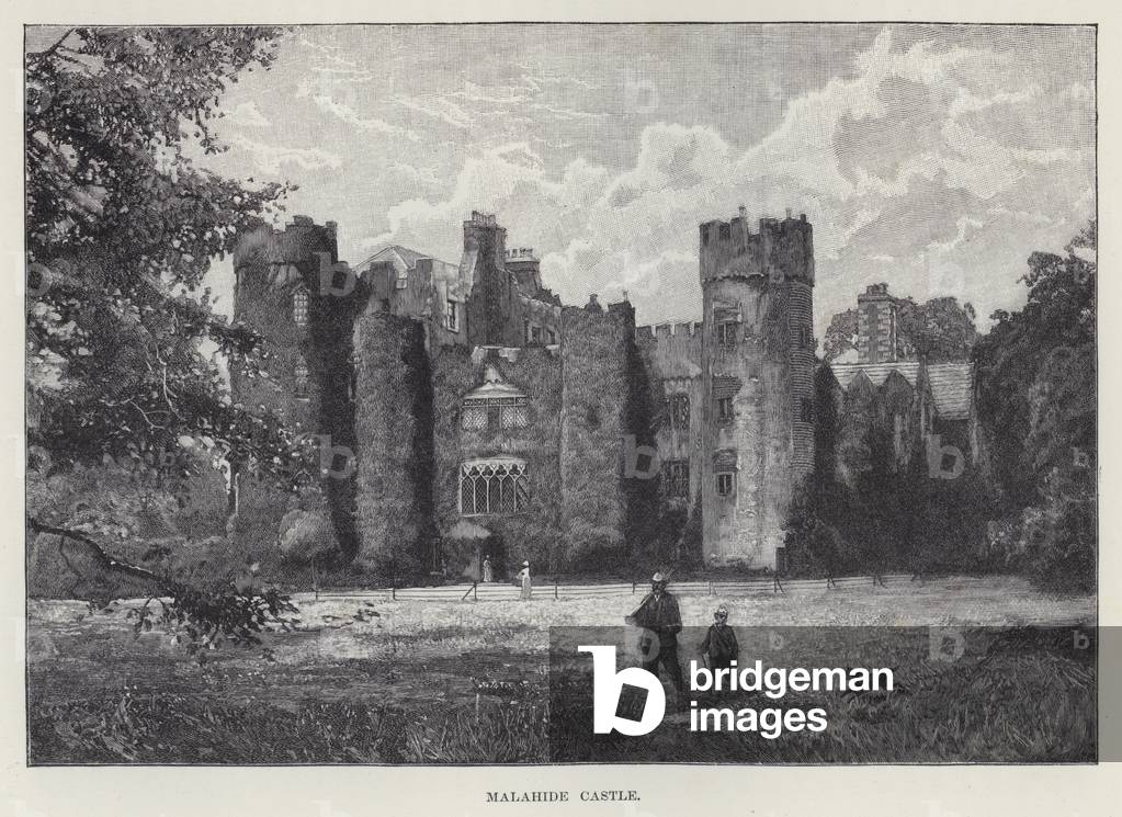 Malahide Castle (litho)