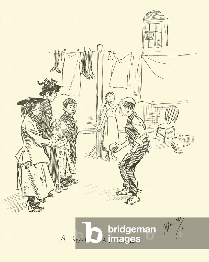 Illustration for Phil May's Gutter-Snipes (lithograph)