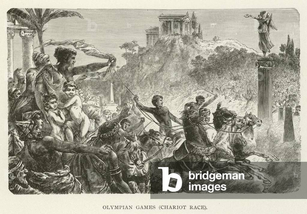 Olympian Games, Chariot Race (engraving)