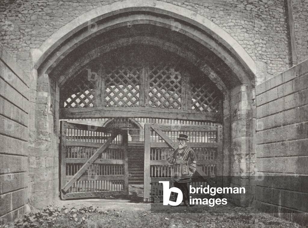 The Tower of London: Traitors' Gate (b/w photo)