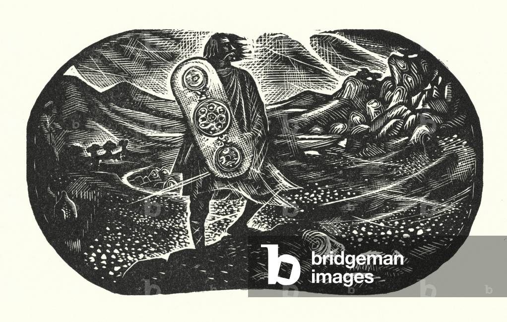 The Hero Legend (woodcut)