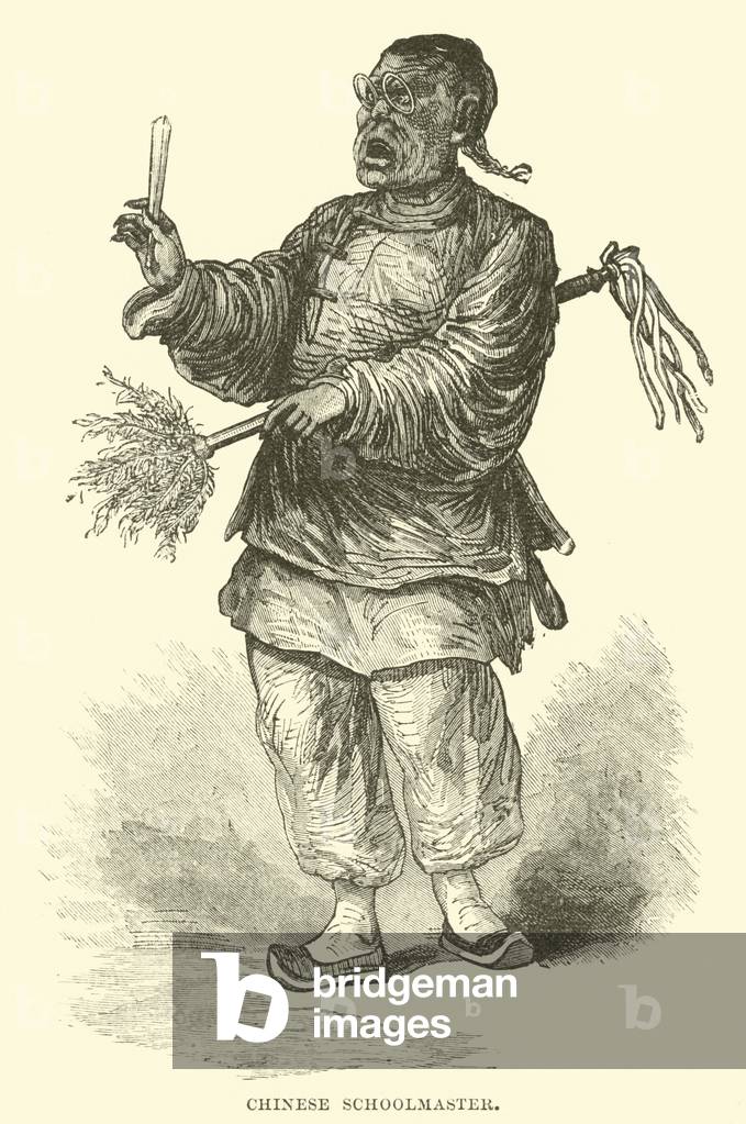 Chinese schoolmaster (engraving)