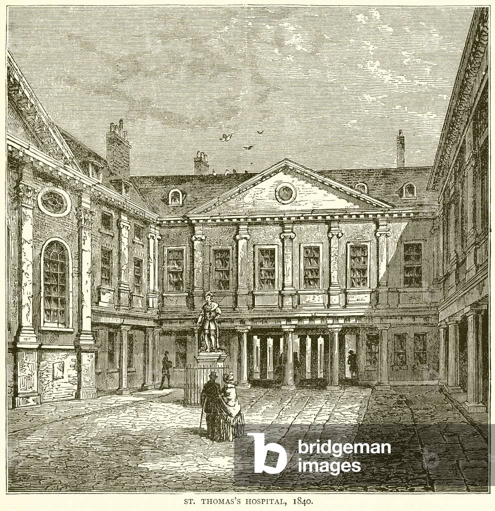 St. Thomas's Hospital, 1840 (engraving)