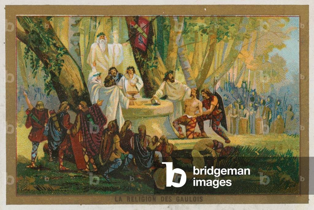 The religion of the Gauls (chromolitho)