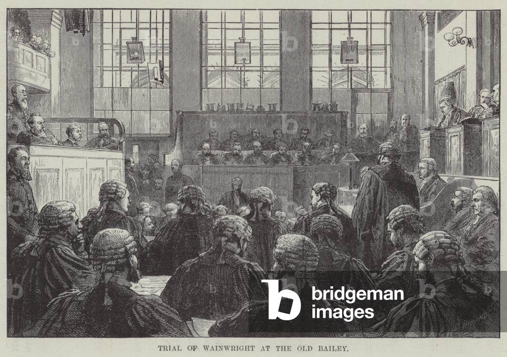 Trial of Wainwright at the Old Bailey (engraving)