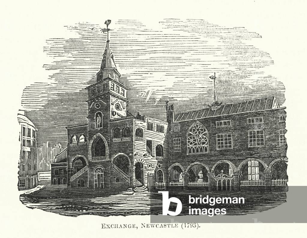 Exchange, Newcastle, 1793 (engraving)