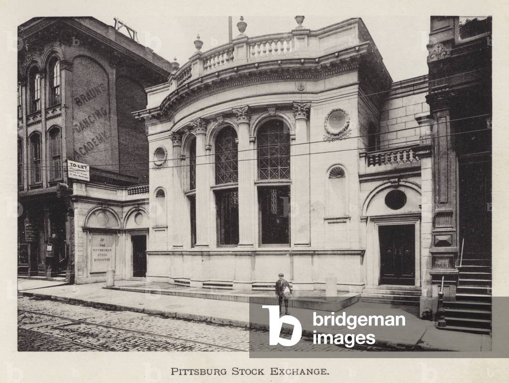 Pittsburgh: Pittsburg Stock Exchange (b/w photo)