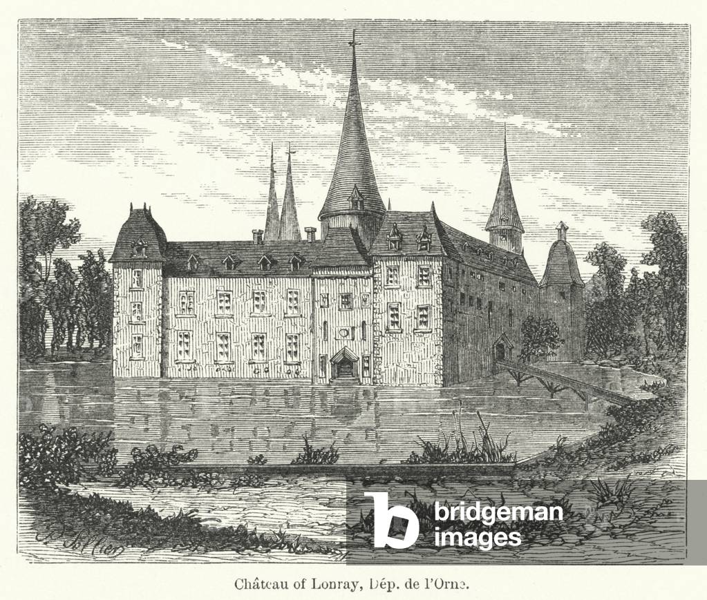 Chateau of Lonray, Dep de l'Orne (engraving)