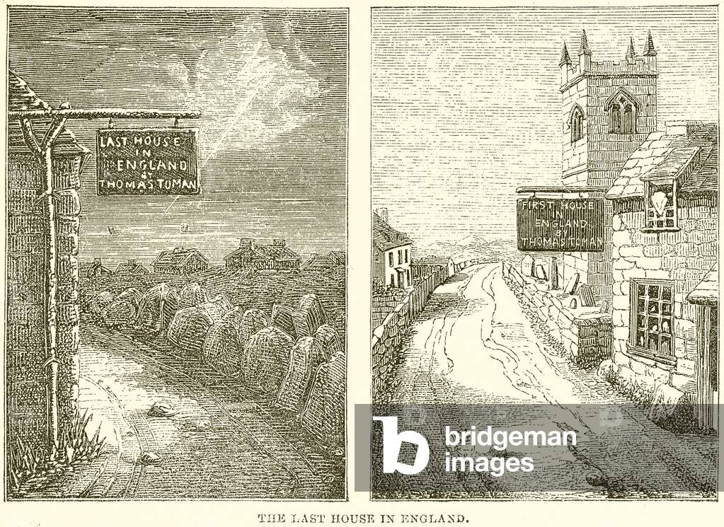 The Last House in England, The FIrst House in Scotland (engraving)