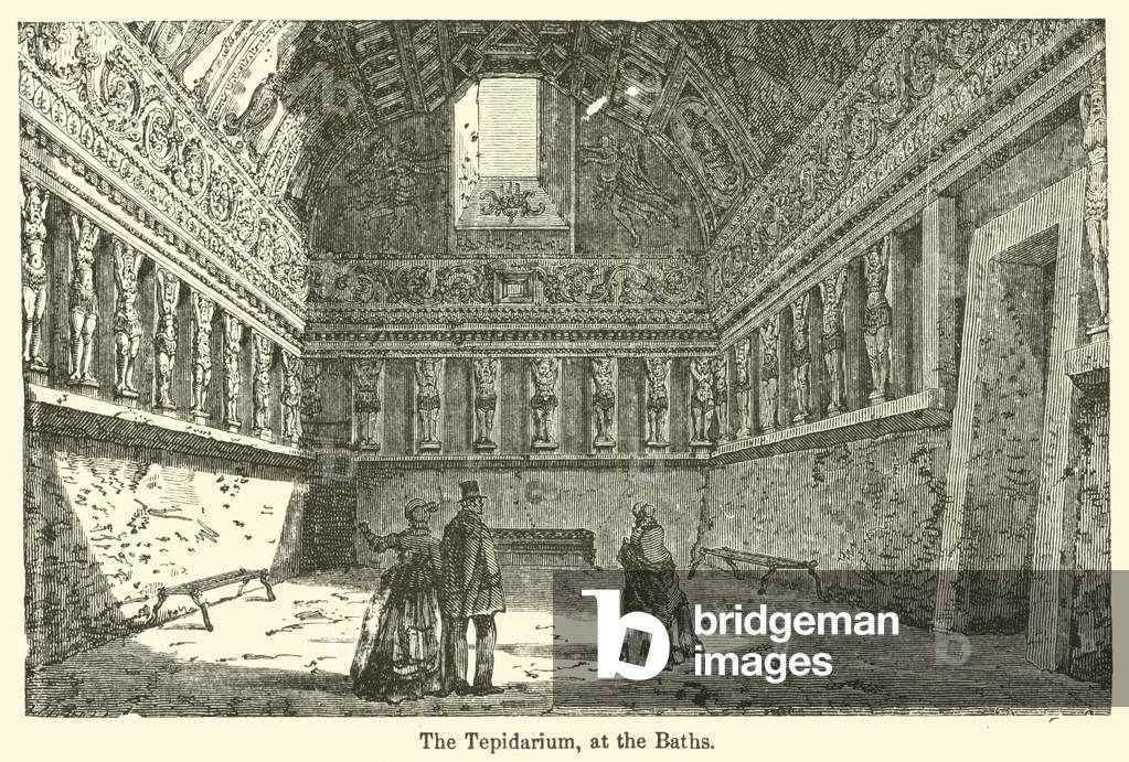 The Tepidarium, at the Baths (engraving)