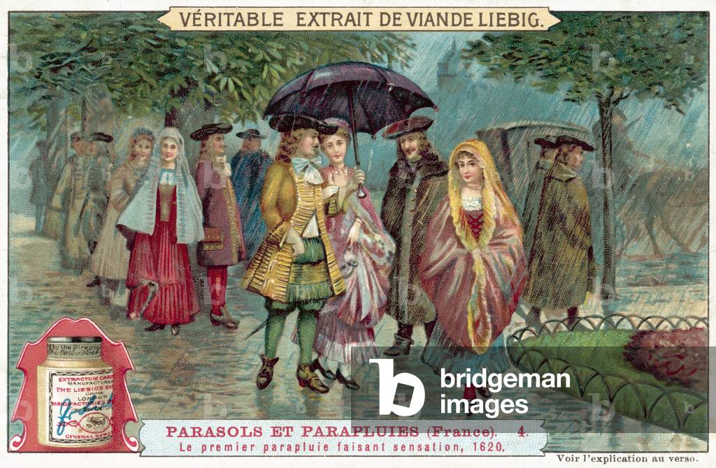 The first umbrella causes a sensation, 1620 (chromolitho)