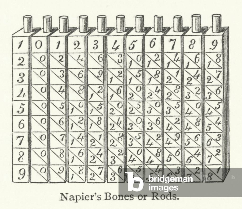 Napier's Bones or Rods (engraving)