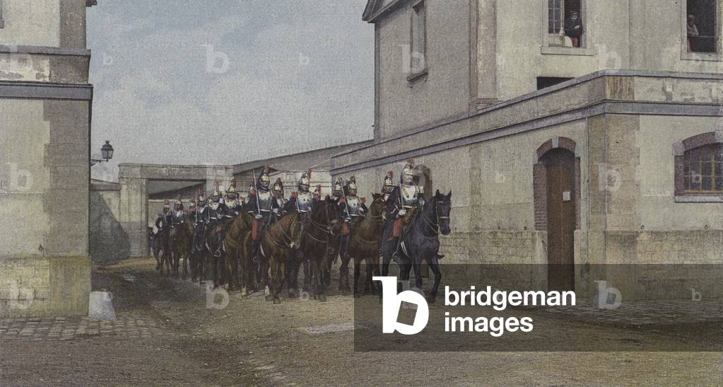 French cuirassiers (colour photo)