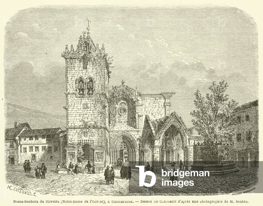 Nossa-Senhora da Oliveira (Notre-Dame de l'Olivier), a Guimaraens (engraving)
