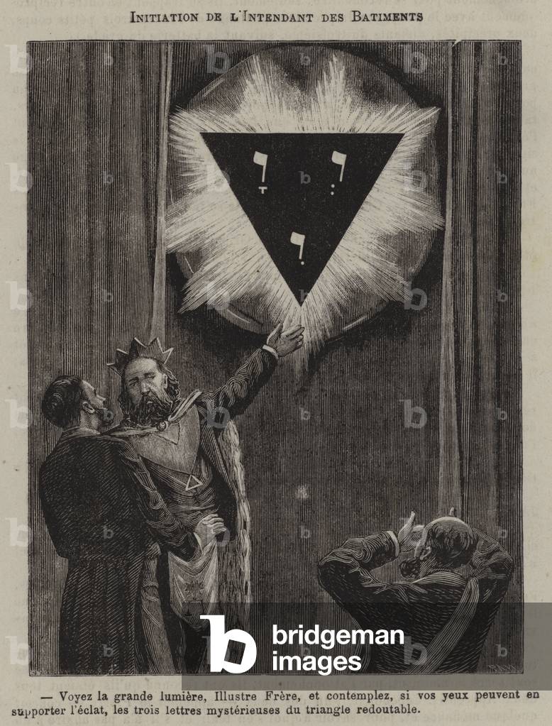 Initiation of an Intendant of the Building (engraving)