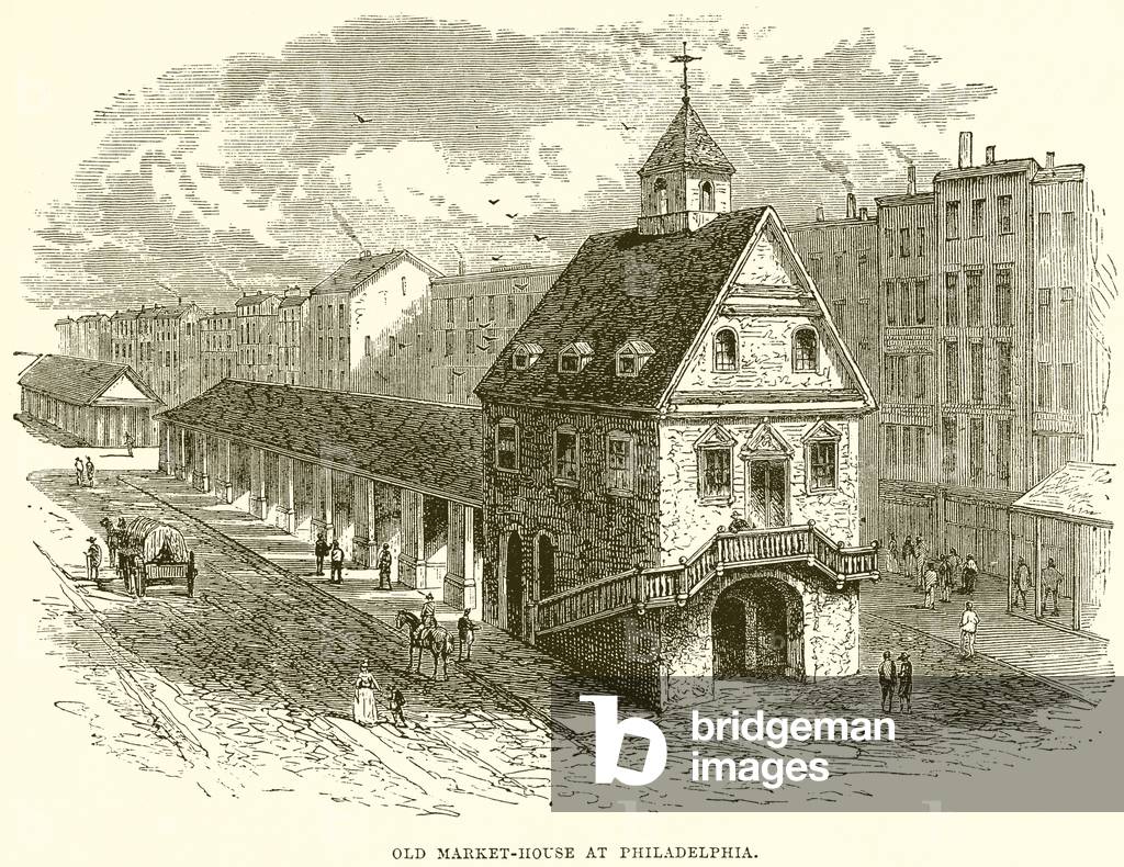 Old Market-House at Philadelphia (engraving)