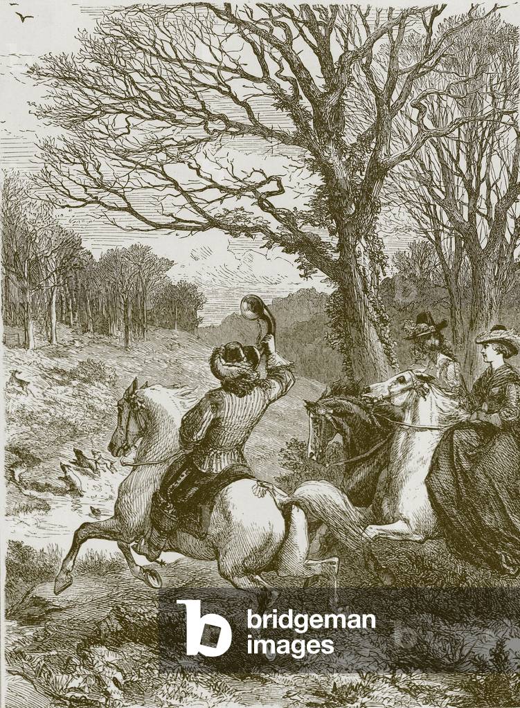 The stag hunt (engraving)