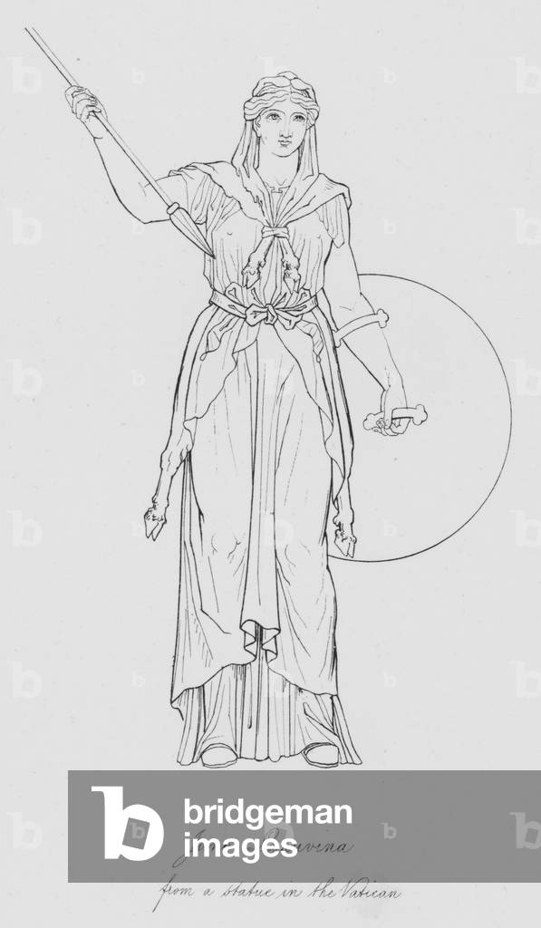 Juno Lanuvina, from a statue in the Vatican (engraving)