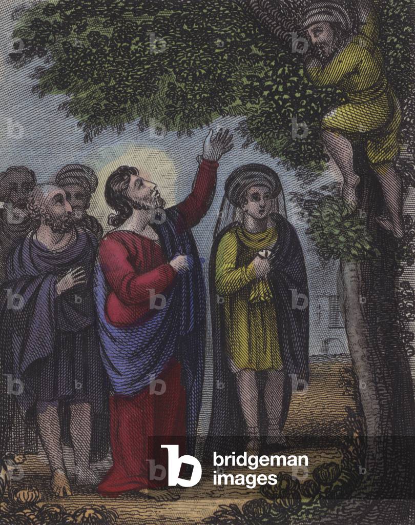 Illustration for Scripture History for the Improvement of Youth, c.1850 (coloured engraving)