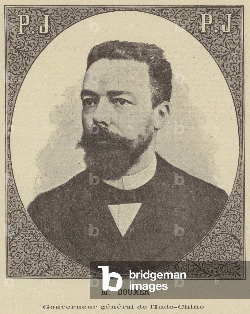 Paul Doumer, Governor General of French Indochina (litho)