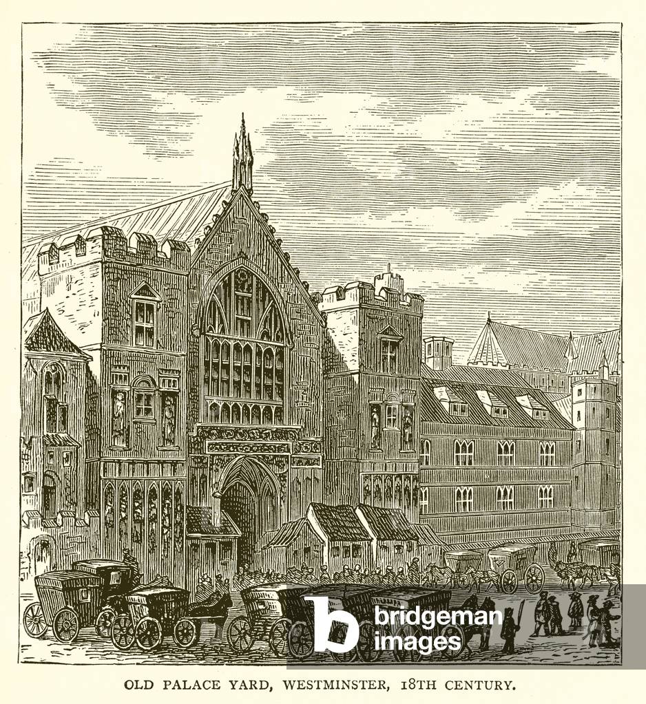Old Palace Yard, Westminster, 18th Century (engraving)