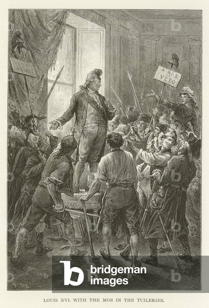 Louis XVI with the mob in the Tuileries (engraving)