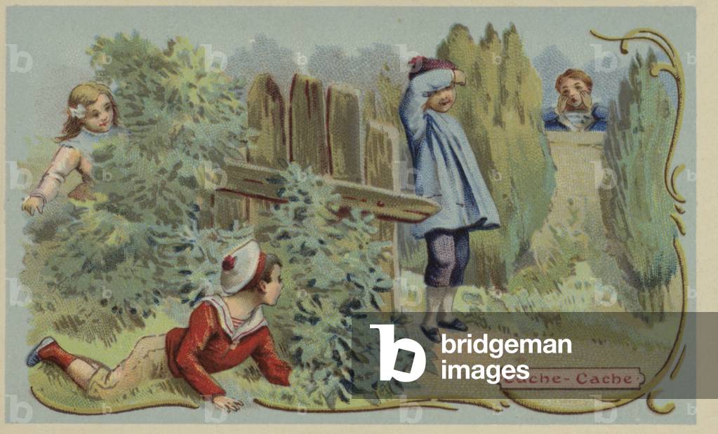 Hide and seek (chromolitho)