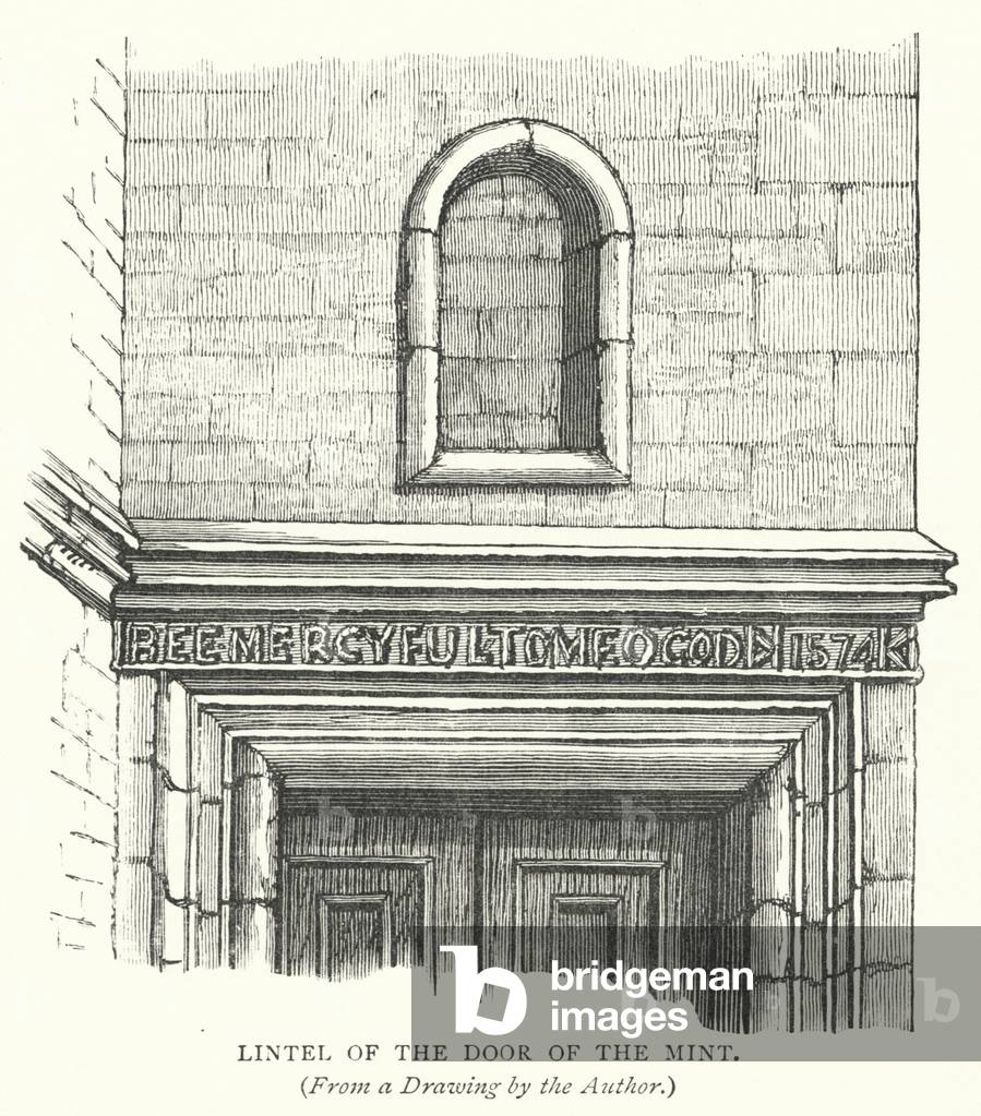 Lintel of the Door of the Mint (engraving)