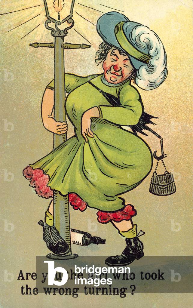 Wrong turning (colour litho)