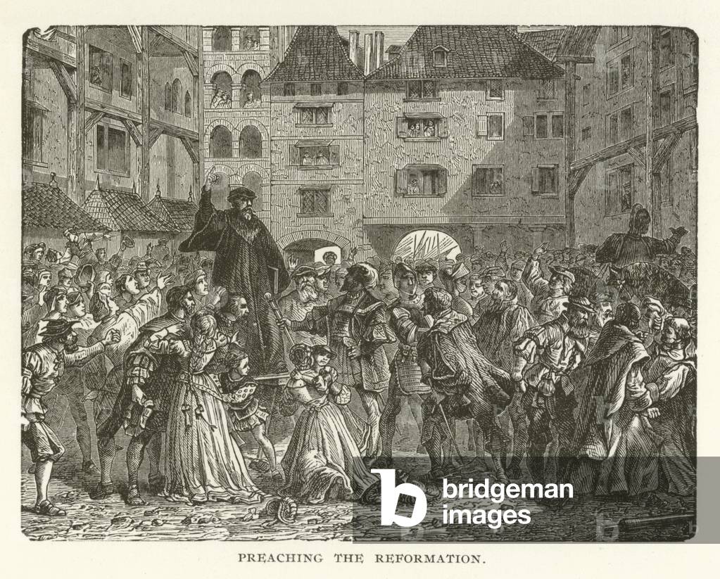 Preaching the Reformation (engraving)