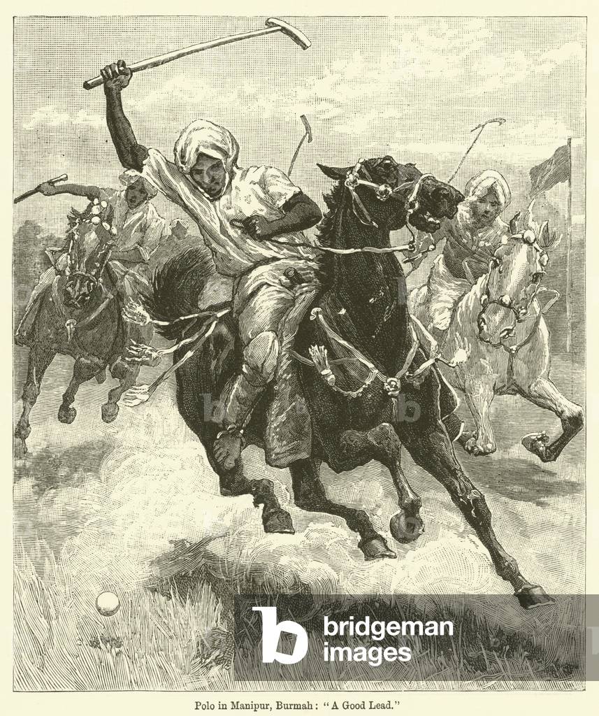 Polo in Manipur, Burmah, 