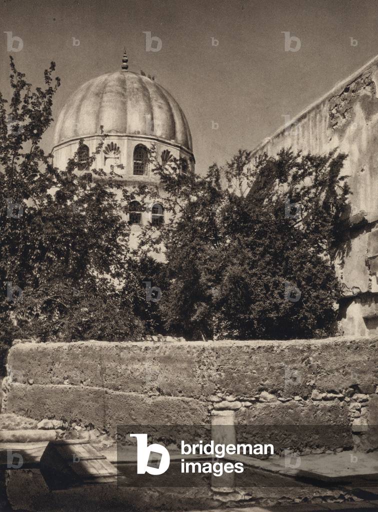 Damascus, Tomb of Saladin (b/w photo)