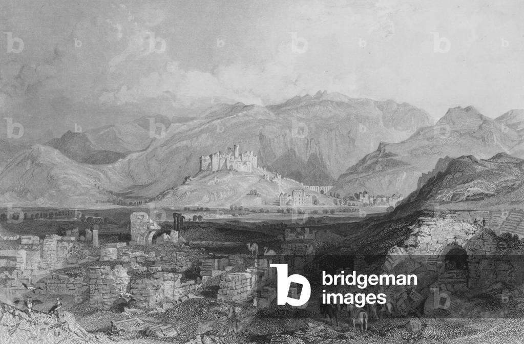 Ephesus, the Castle of Aiasaluk in the distance (engraving)