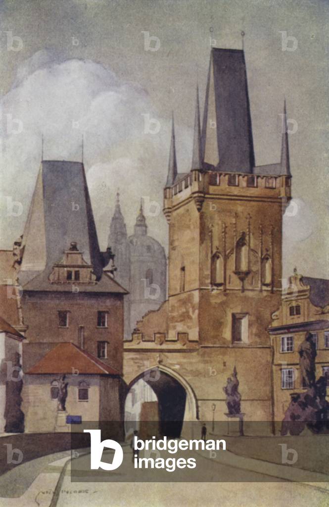 Czechoslovakia: Praha, Charles Bridge (colour litho)