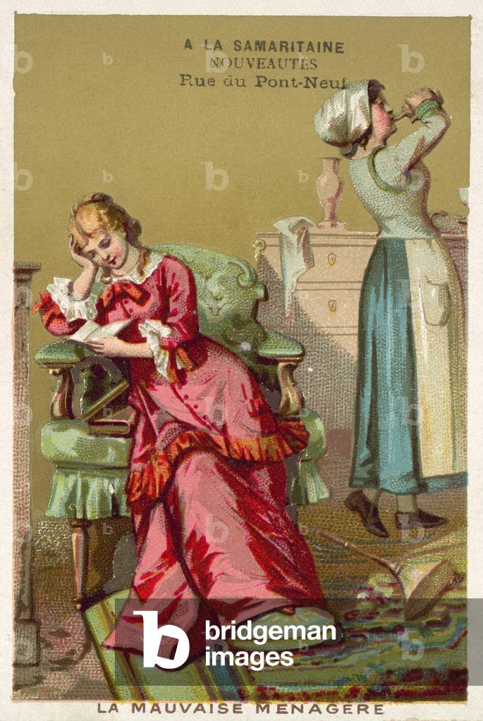 The bad housekeeper (chromolitho)