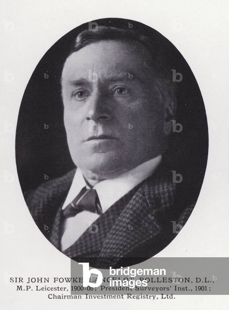 Prominent Men of London: Sir John Fowke Lancelot Rolleston (b/w photo)