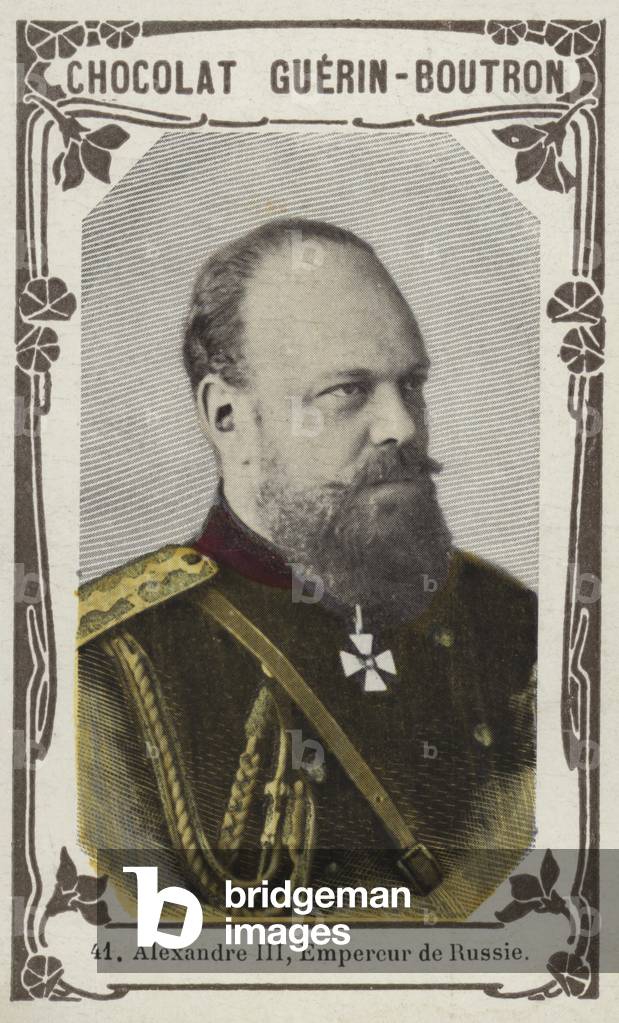 Alexandre III, Empereur de Russie (coloured photo)