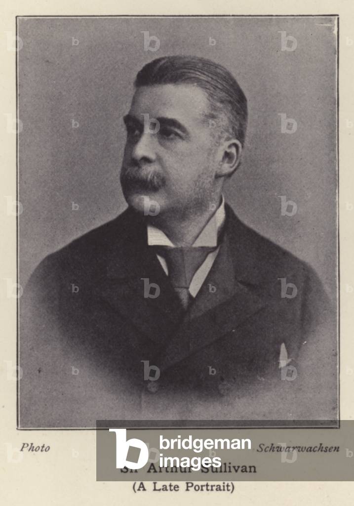 Sir Arthur Sullivan, A Late Portrait (b/w photo)