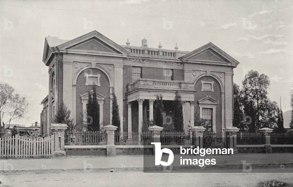 The Masonic Temple, Kimberley (b/w photo)