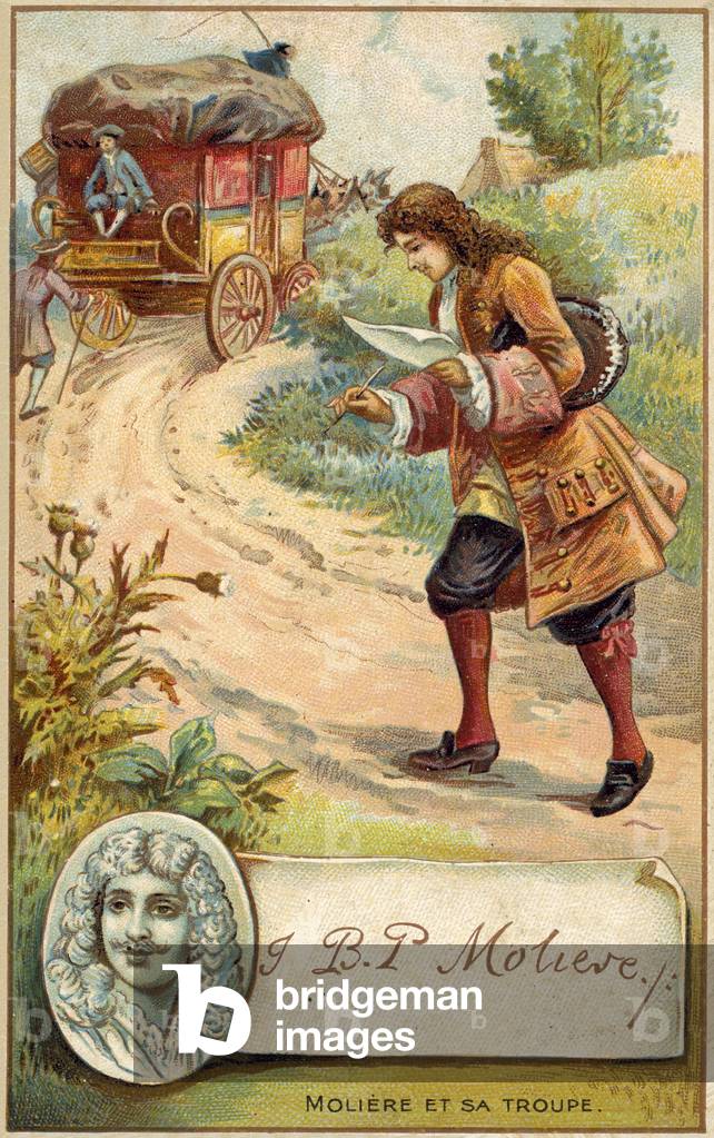 Moliere, French playwright (chromolitho)